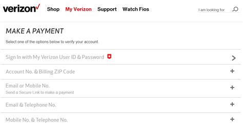 pay mybill verizon|verizon one time guest payment.